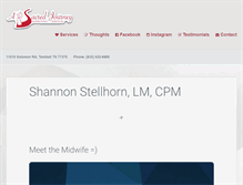 Tablet Screenshot of houstoncertifiedmidwife.com